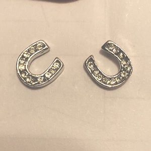 Rhinestone HorseShoe Earrings